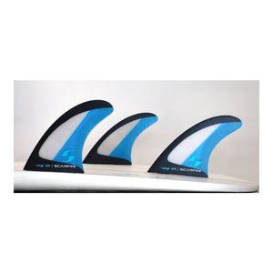 Scarfini Air Thruster Set - Large (Blue) - Scarfini - Thruster Fins