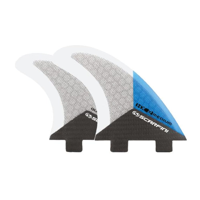 Scarfini Carbon Base Quad Set - Medium (Blue) - Scarfini - Quad Fins