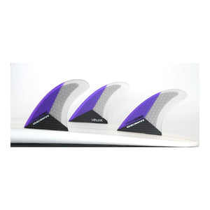 Scarfini Carbon Base Thruster Set - Extra Large (Purple) - Scarfini - Thruster Fins