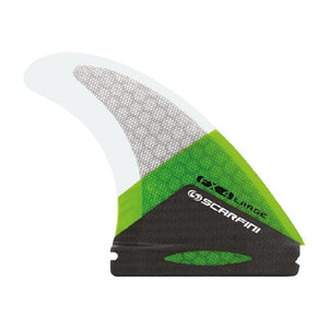 Scarfini Carbon Base Thruster Set - Large (Green) - Scarfini - Thruster Fins