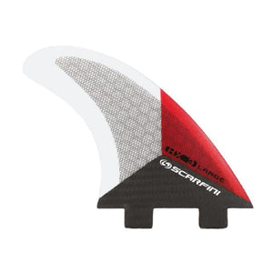 Scarfini Carbon Base Thruster Set - Medium / Large (Red) - Scarfini - Thruster Fins